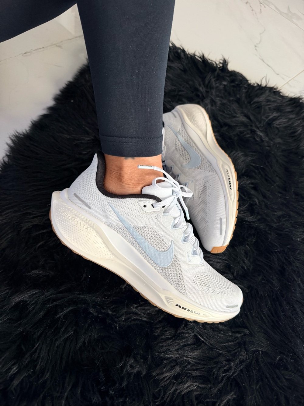 Nike Women’s Light Blue and White Running Sneakers